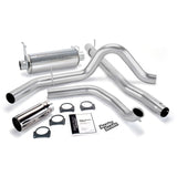 Banks Power 99 Ford 7.3L Truck Cat Monster Exhaust System - SS Single Exhaust w/ Chrome Tip - 48655