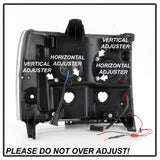Spyder 07-13 GMC Sierra 1500-3500 Ver 2 Proj Headlights - DRL LED - All Blk PRO-YD-GS07V2-LBDRL-BKV2 - 5086037