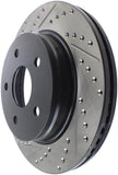 StopTech 04-06 Dodge Durango / 02-10 Ram 1500 (exc Mega Cab) Front Right Slotted & Drilled Rotor - 127.67053R