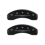 MGP 4 Caliper Covers Engraved Front & Rear Style 2/Chrysler Wing Red finish silver ch - 32009SCW2RD