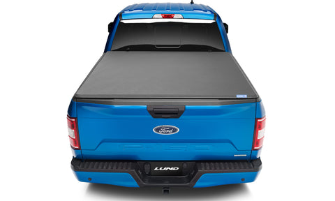 Lund 99-17 Ford F-250 Super Duty (8ft. Bed) Genesis Elite Tri-Fold Tonneau Cover - Black - 95851