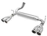 aFe Rebel Series 2.5in 409 SS Axle-Back Exhaust Polished 07-18 Jeep Wrangler (JK) V6-3.6L/3.8L - 49-48086-P