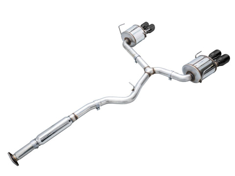 AWE Tuning 2022+ VB Subaru WRX Touring Edition Exhaust - Diamond Black Tips - 3015-43979