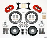 Wilwood Narrow Superlite 6R Front Hub Kit 12.88in Drill Red 79-87 GM G Body - 140-12298-DR