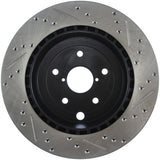 StopTech 08+ Subaru STI (Will Not Fit 05-07) Slotted & Drilled Sport Brake Rotor - 127.47030R