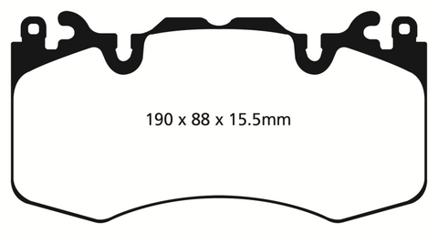 EBC 13+ Land Rover Range Rover 3.0 Supercharged Greenstuff Front Brake Pads - DP62064