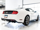 AWE Tuning 2018+ Ford Mustang GT (S550) Cat-Back Exhaust - Track Edition (Quad Diamond Black Tips) - 3020-43072