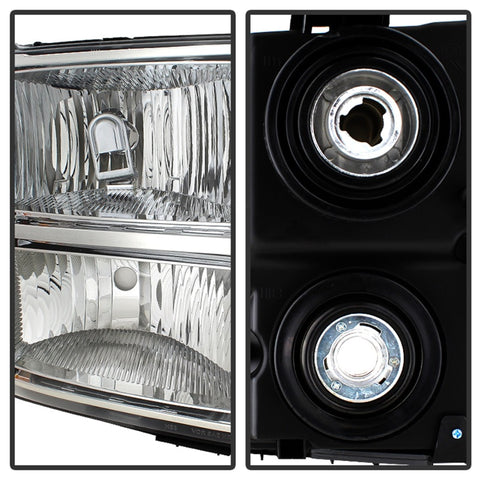 xTune GMC Sierra 07-13 Crystal Headlights Chrome HD-JH-GSIE07-AM-C - 9034756