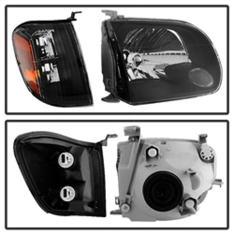 xTune Toyota Tundra Double Cab 05-06 OEM Style Headlights & Corner Lights Black HD-JH-TTUN05-AM-BK - 9034336