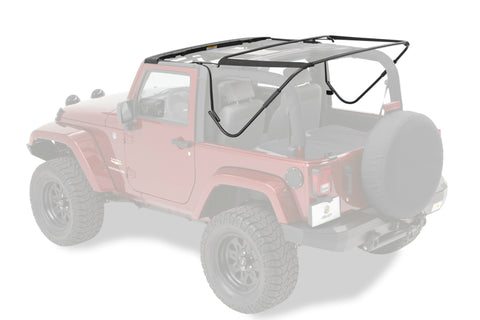 Bestop 07-18 Jeep Wrangler JK 2-Door Bow & Fdodge Rame Hardware Kit (Factory Style Replacement) - 55000-01