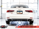 AWE Tuning Audi B9 S5 Sportback Track Edition Exhaust - Non-Resonated (Silver 90mm Tips) - 3010-42066