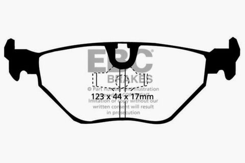 EBC 87-91 BMW M3 2.3 (E30) Ultimax2 Rear Brake Pads - UD396