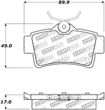 Stoptech 95-00 Lexus LS400 Street Select Front Brake Pads - 305.06650