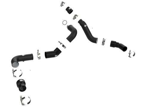 aFe 16-19 RAM 1500 V6 3.0L (TD) BladeRunner 3in Aluminum Hot & Cold Charge Pipe Kit - Black - 46-20494-B