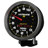 Autometer 5 inch Ultimate DL Playback Tachometer 11000 RPM - Black - 6897