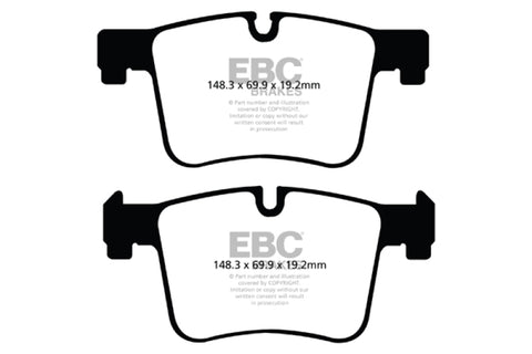 EBC 11+ BMW X3 2.0 Turbo (F25) Redstuff Front Brake Pads - DP32105C