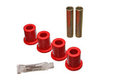 Energy Suspension 80-96 Ford Bronco / F150 / F250 / F350 Red Rear 4WD Frame Shackle Bushings Set - 4.2144R