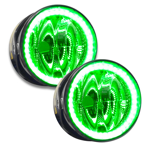 Oracle Lighting 03-04 Lincoln Navigator Pre-Assembled LED Halo Fog Lights -Green - 7084-004