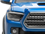 Raxiom 16-23 Toyota Tacoma CXR Series V2 LED Projector Headlights- Black Housing- Clear Lens - TT44175