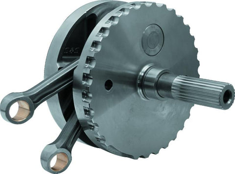 S&S Cycle 07-17 BT 4-3/8in Stroke Flywheel Assembly w/ Sprocket Shaft Bearing Race - 320-0352