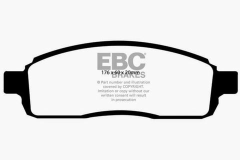 EBC 04 Ford F150 4.2 (2WD) 6 Lug Ultimax2 Front Brake Pads - UD1083