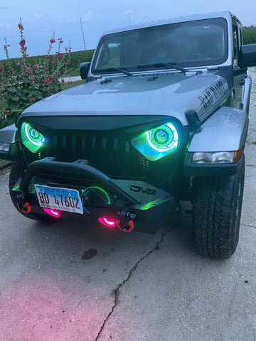 Oracle Oculus Bi-LED Projector Headlights for Jeep JL/Gladiator JT - w/ Simple Controller - 5839-504-B