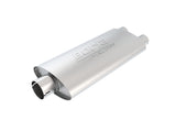 Borla Universal Center/Dual Oval 3in In/2.25in Out 19in x 4in x 9.5in Notched PRO-XS Muffler - 400486