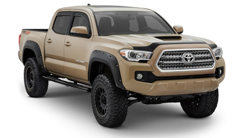 Bushwacker 16-18 Toyota Tacoma Pocket Style Flares 4pc 60.5/73.7in Bed - Black - 30922-02