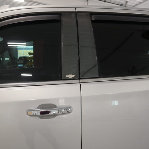 Putco 14-18 Chevy Silverado LD - Fits Double Cab/Crew Cab - 4pcs Black Platinum Pillar Posts - 402669BPGM-1