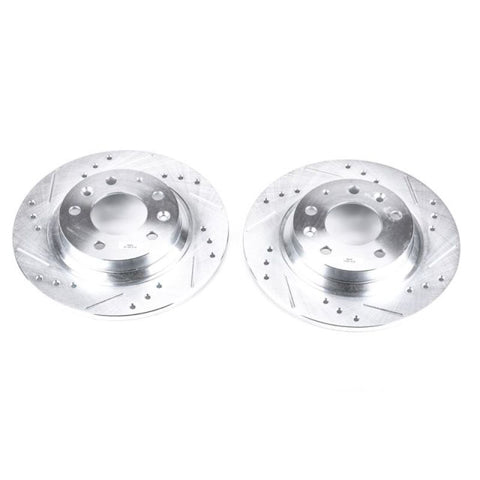 Power Stop 06-12 Ford Fusion Rear Evolution Drilled & Slotted Rotors - Pair - JBR999XPR