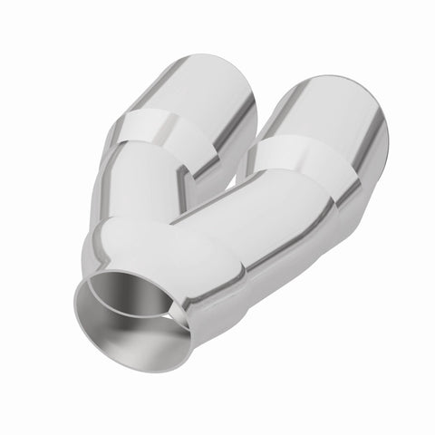 MagnaFlow Double Wall 3in Dual Round Polished Tip 2.25in Inlet - 35226