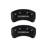 MGP Rear set 2 Caliper Covers Engraved Rear Cobra Red finish silver ch - 10010RCOBRD