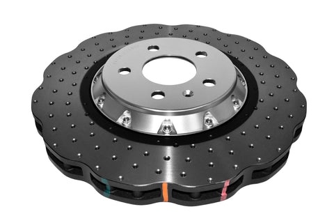 DBA 14-20 Audi A6 (w/345mm Front Rotor) Front 5000 Series Cross Drilled Rotor w/Silver Hat - DBA52832WSLVXD