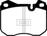 EBC 79-88 Porsche 924 2.0 Turbo Greenstuff Front Brake Pads - DP2345