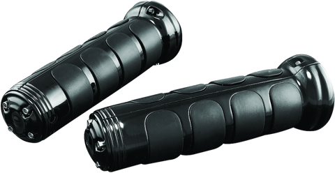 Kuryakyn ISO-Grips With OEM Heated Grip 06-20 Honda GL1800 Black - 6383