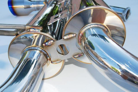Invidia 03-08 Infiniti G35 Coupe Gemini Rolled Titanium Tip Cat-back Exhaust - HS03IG3GID