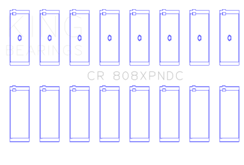 King Chevrolet 369-502 Gen IV / V / VI Big Block Performance Rod Bearing Set - Coated - CR808XPNDC