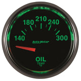 Autometer GS 52mm 140-300 Deg F Short Sweep Electronic Oil Temperature Gauge - 3848
