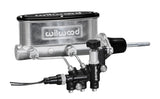 Wilwood HV Tandem M/C Kit w L/H Bracket & Prop Valve - 15/16in Bore Ball Burnished-W/Pushrod - 261-13626-P