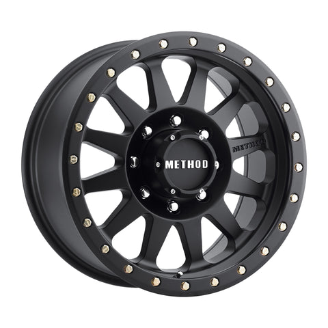 Method MR304 Double Standard 18x9 -12mm Offset 8x6.5 130.81mm CB Matte Black Wheel - MR30489080512N