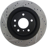 StopTech 06-07 350Z / 05-07 G35 exp Sport/ 06-07 G35X SportStop Slotted & Drilled Front Right Rotor - 127.42080R