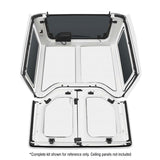 DEI 11-18 Jeep Wrangler JK 2-Door Boom Mat Rear Side Window Trim - 2 Piece - White - 50154