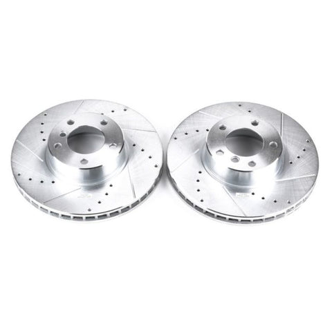 Power Stop 01-03 BMW 530i Front Evolution Drilled & Slotted Rotors - Pair - EBR661XPR