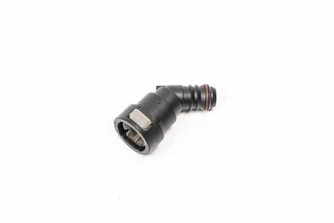Radium 16mm SAE Female to 45deg 5/8in Barb - 14-0628