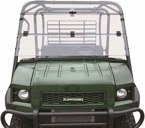 QuadBoss 09-22 Kawasaki KAF620M Mule 4010 4x4 Windbreak Folding Windshield - 375789