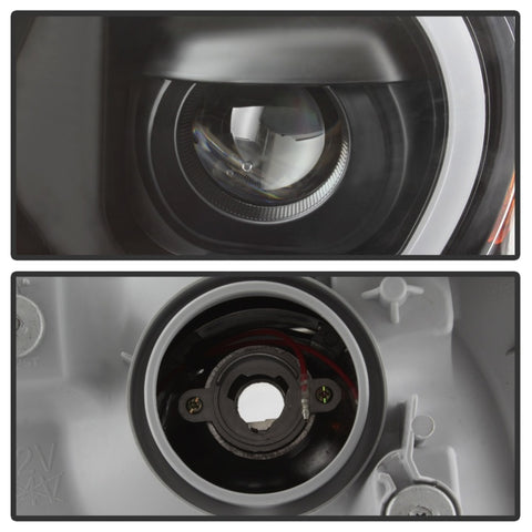 xTune Toyota Tacoma 12-15 Headlights - Light Bar DRL - Black PRO-JH-TTA12-LBDRL-BK - 9037542