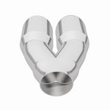 MagnaFlow Double Wall 3in Dual Round Polished Tip 2.25in Inlet - 35226
