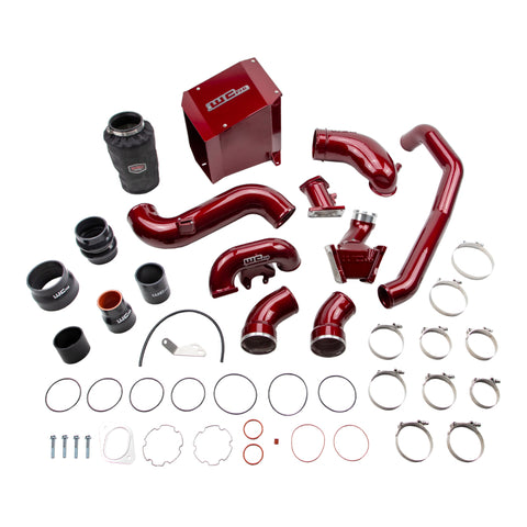 Wehrli 2007.5-2010 Chevrolet Duramax 6.6L LMM Stage 2 High Flow Intake Bundle Kit - Flat Black - WCF100438-FB