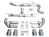 AWE Tuning 22-24 Audi 8Y S3 Track Edition Exhaust - Chrome Silver Tips - 3020-42897