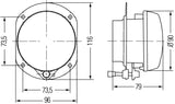 Hella 08-11 Mercedes Benz C350 Sport AMG Left Fog Lamp Assembly - 009295071